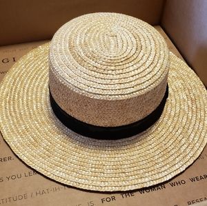 GIGI PIP | Capri Medium Boater Straw Hat